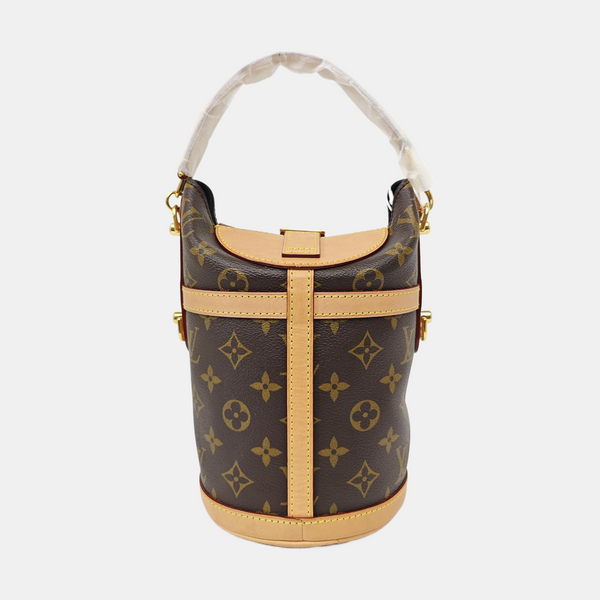 DUFFLE Monogram Coated Canvas Brown