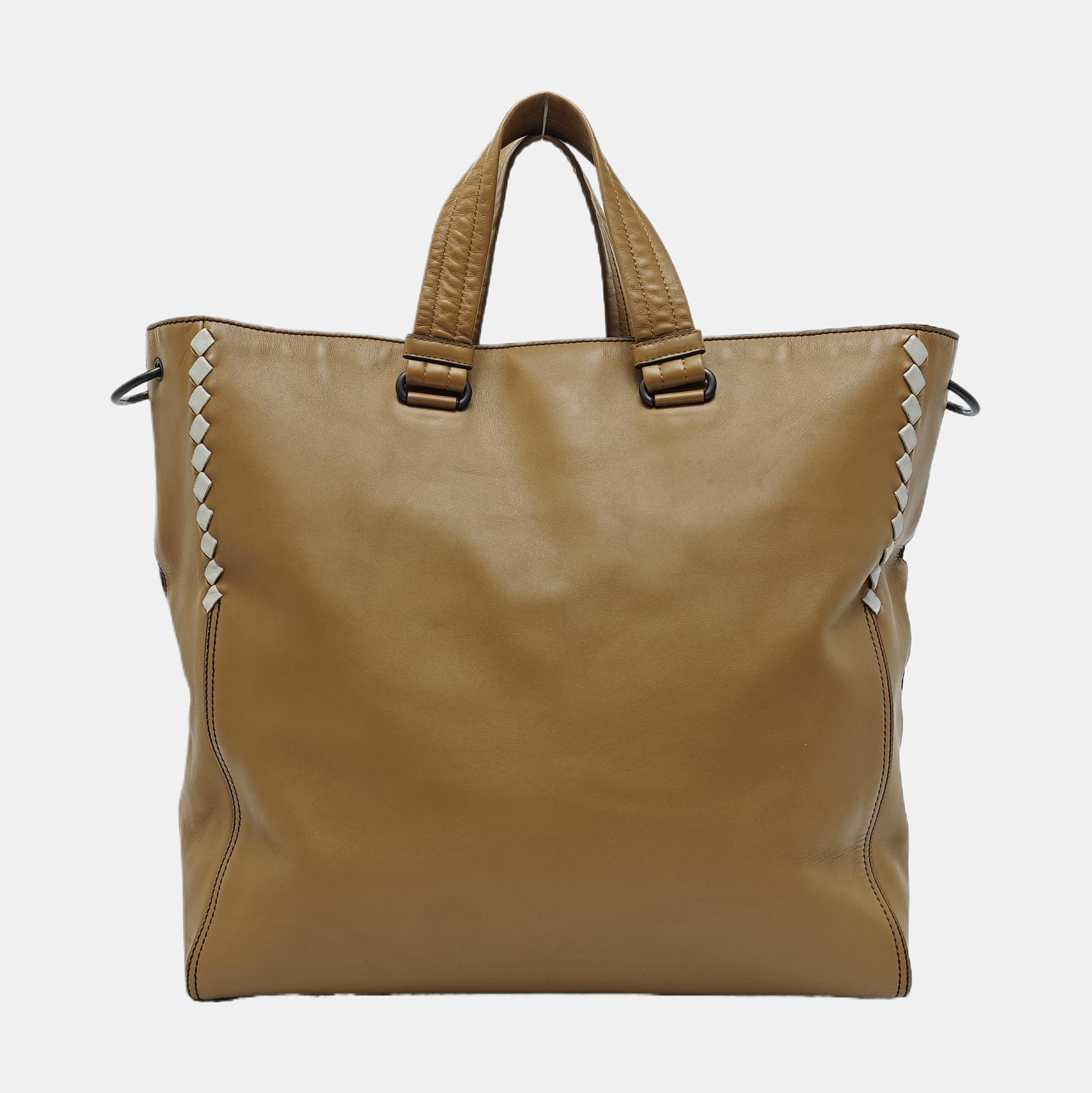 Calfskin Shoulder Bag Brown