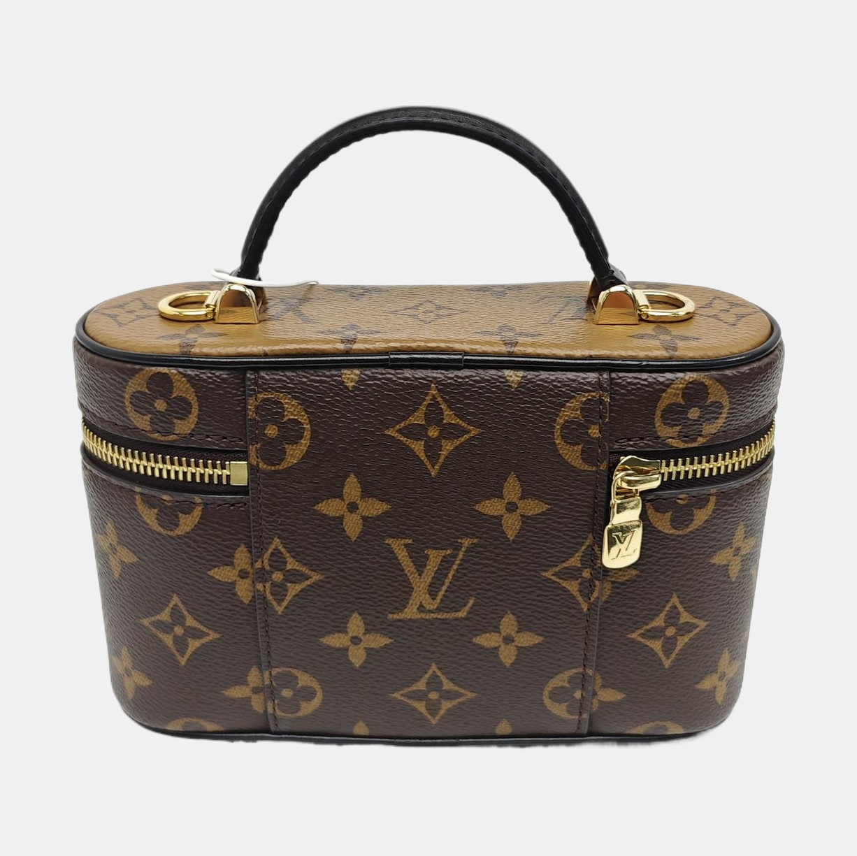 Vanity Chain Pouch Monogram Coated Canvas Brown