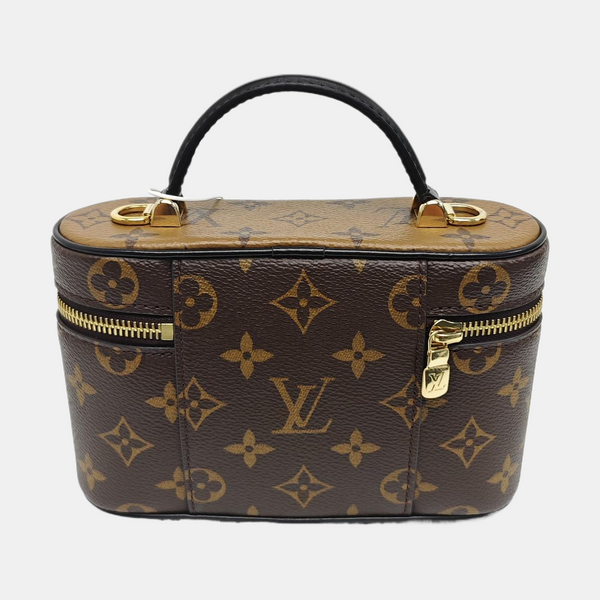 Vanity Chain Pouch Monogram Coated Canvas Brown