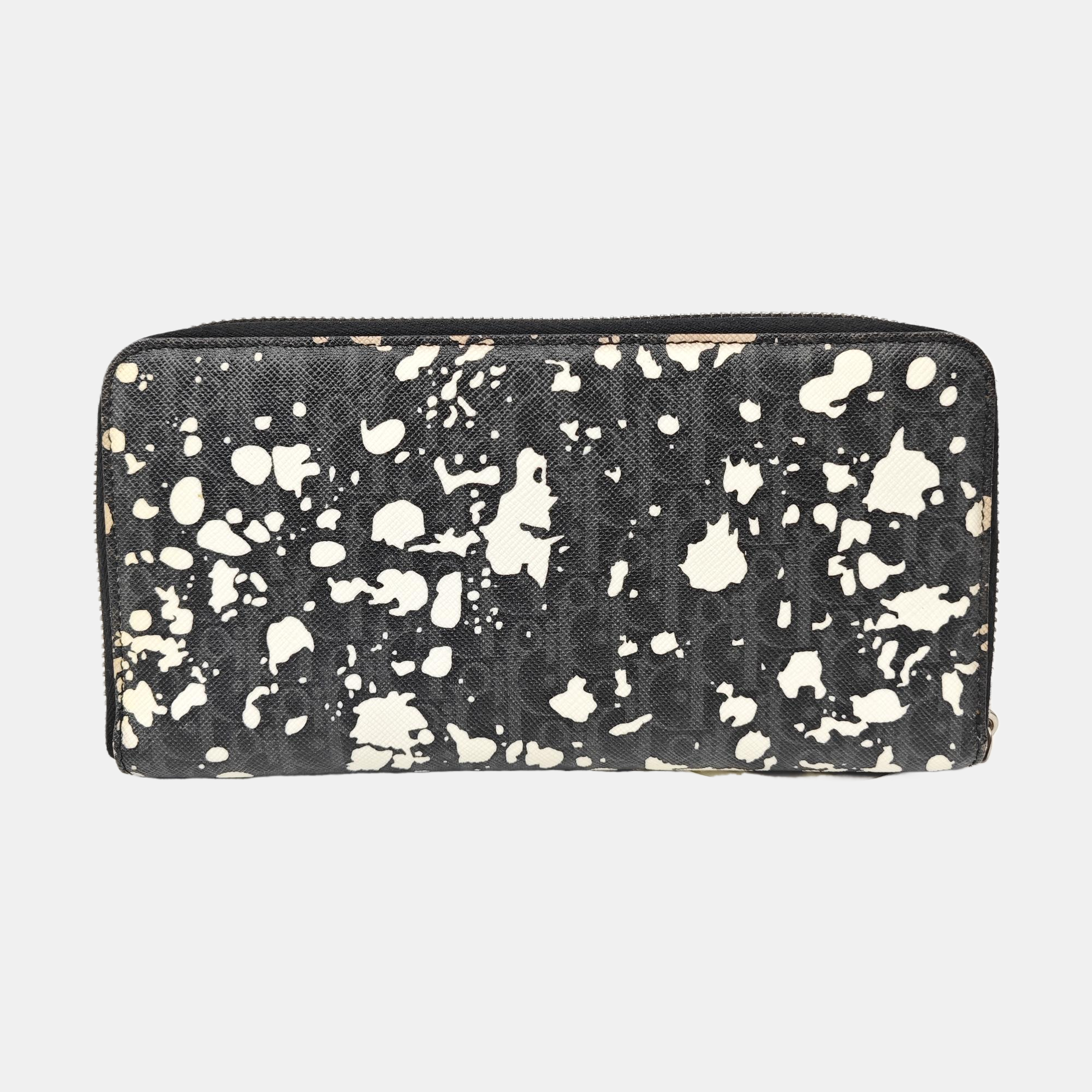 Coated Canvas Wallet Gray