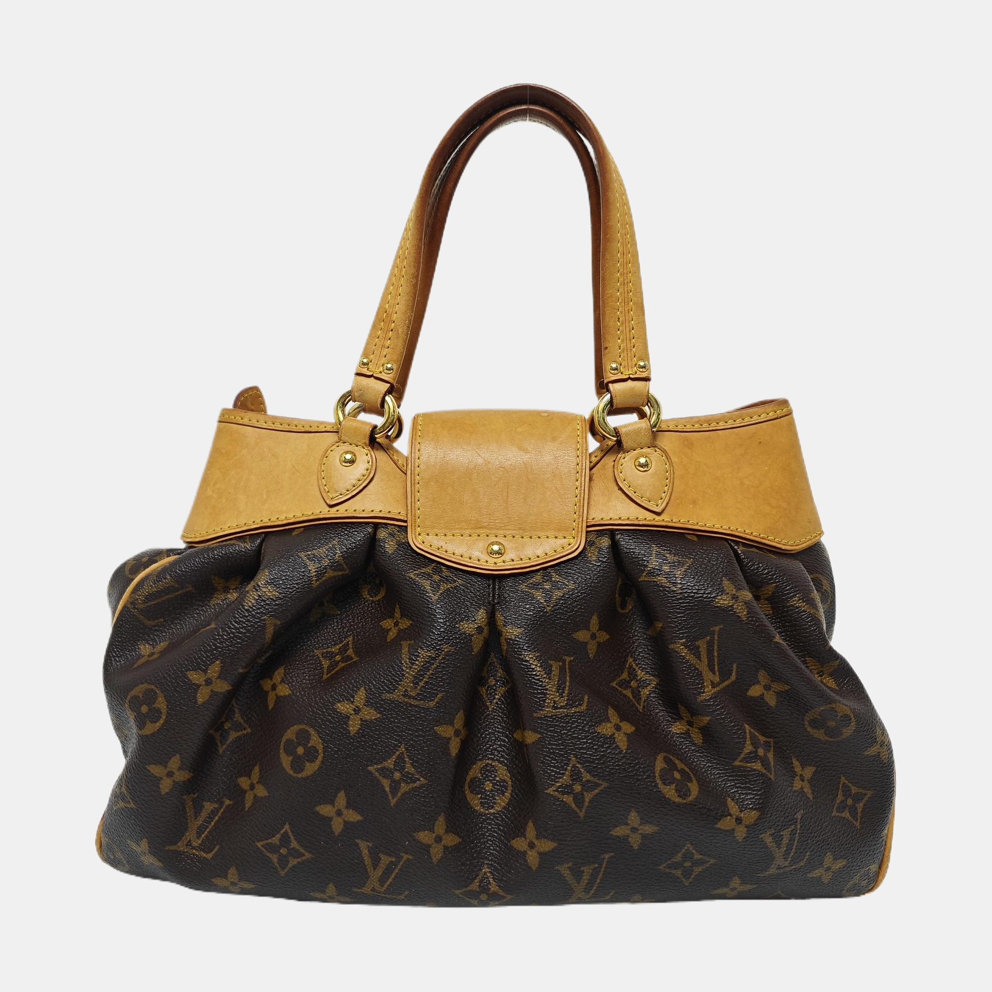 VINTAGE BOETIE PM Monogram Coated Canvas Brown
