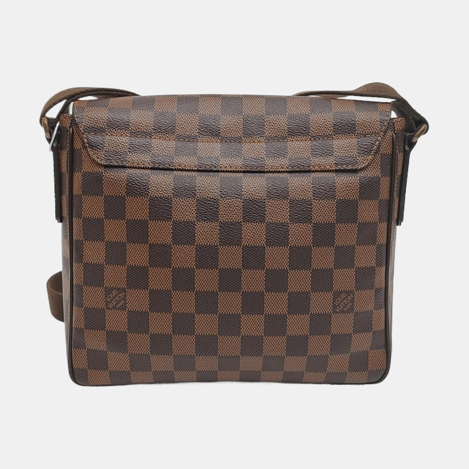 DISTRICT PM Damier Ebene Coated Canvas Brown
