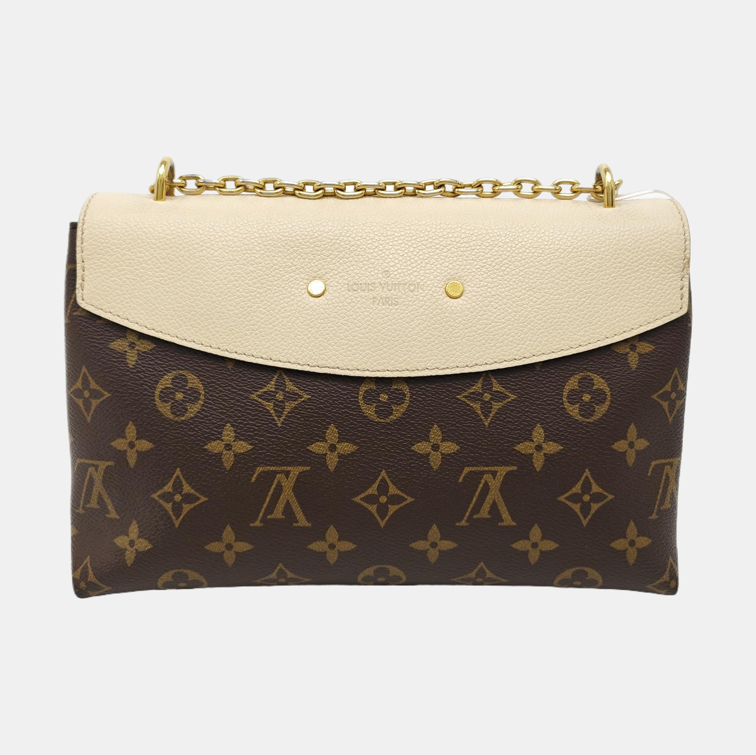 SAINT PLACIDE Monogram Coated Canvas White