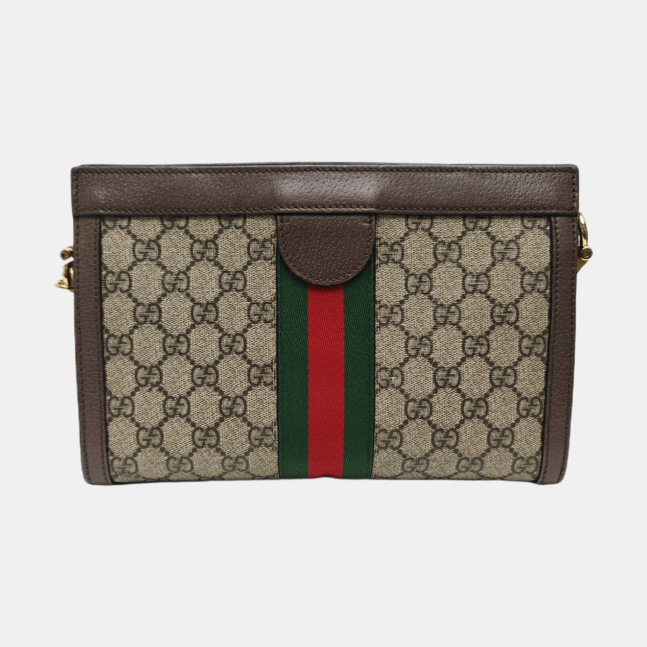 Ophidia Small Monogram Coated Canvas Beige