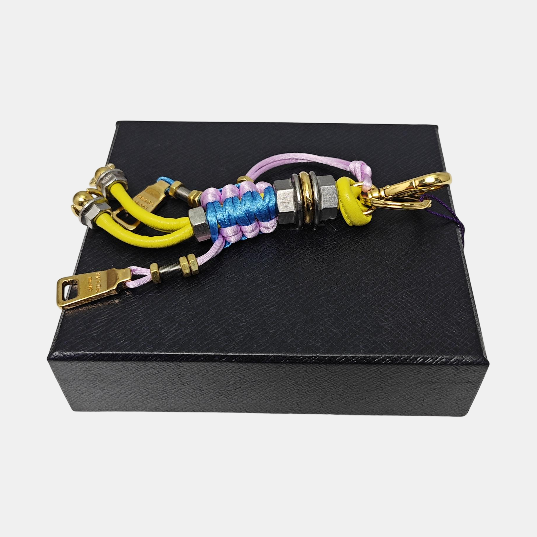 Fabric Bag Charm Multicolor