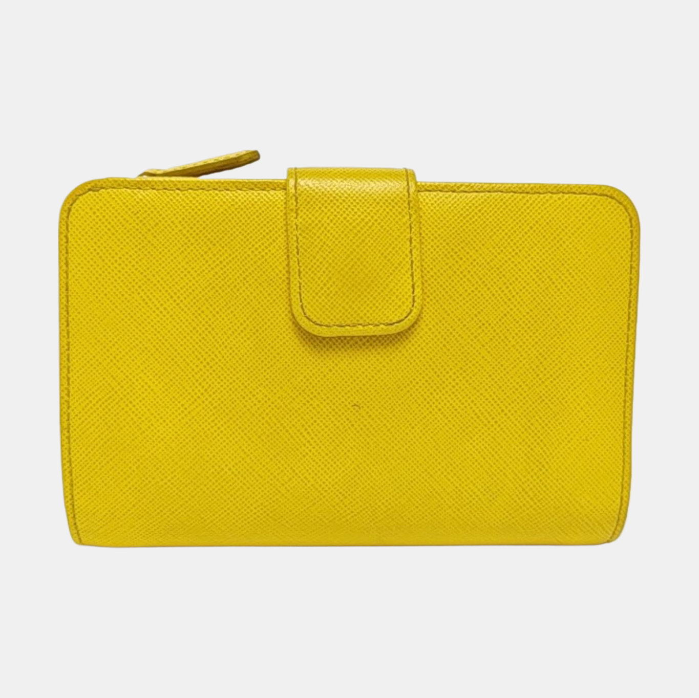 Saffiano Calfskin Wallet Yellow