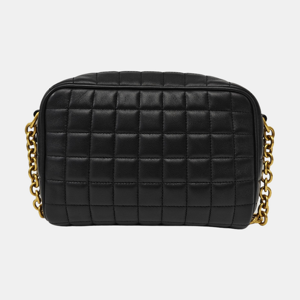 Quilted Lambskin Crossbody Bag Mini Black