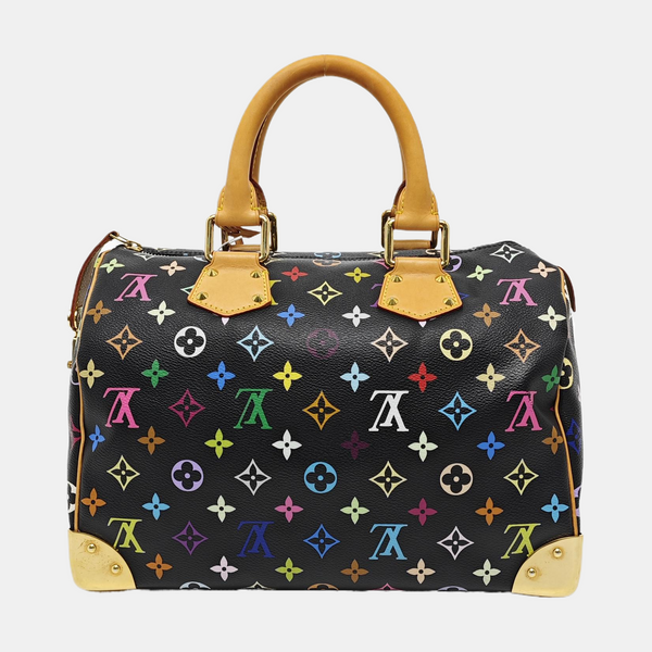 LV × TM SPEEDY 30 Monogram Coated Canvas Black