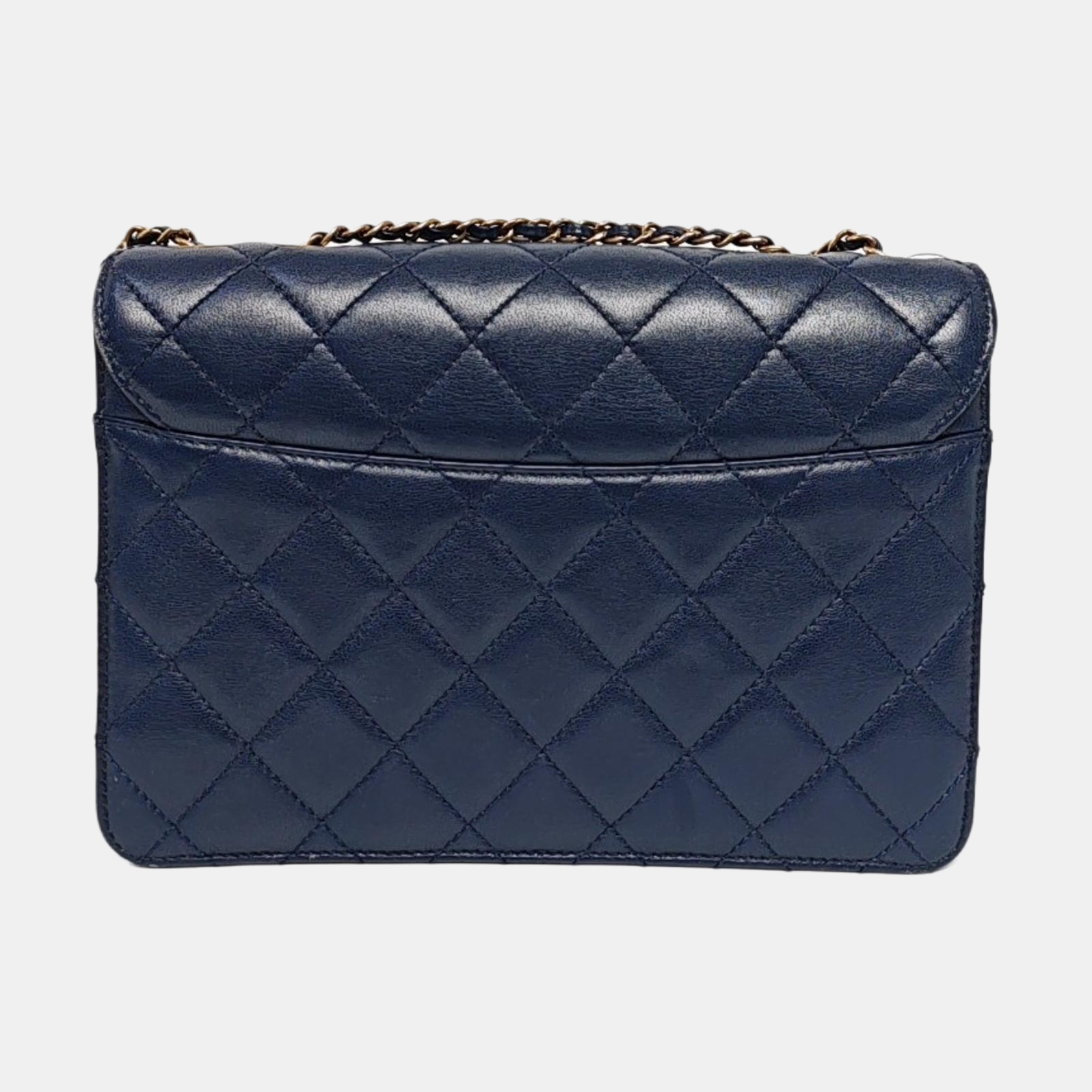 BEAUTY LOCK Quilted Lambskin Blue