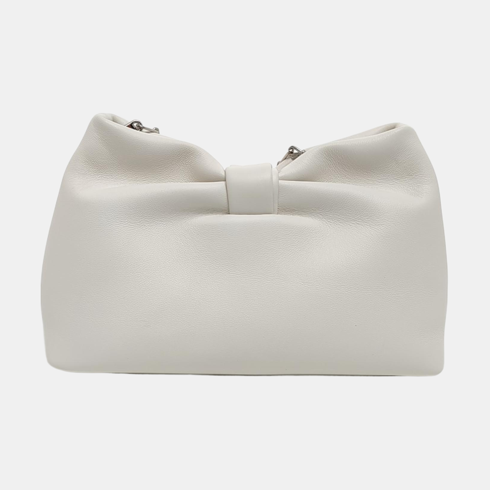 Dior Bow Small Lambskin White