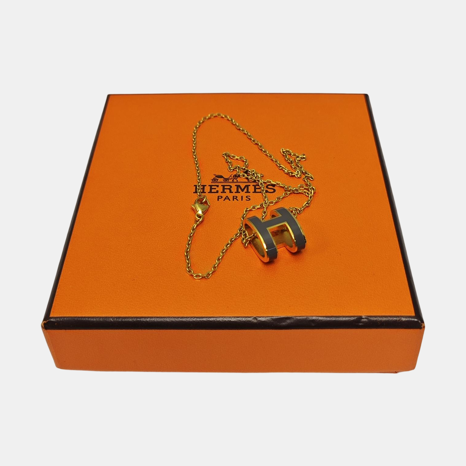 Pop H Metal Gold Necklace