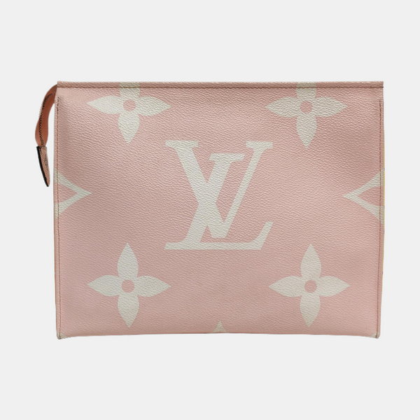 TOILET POCKET 26 Monogram Coated Canvas Red