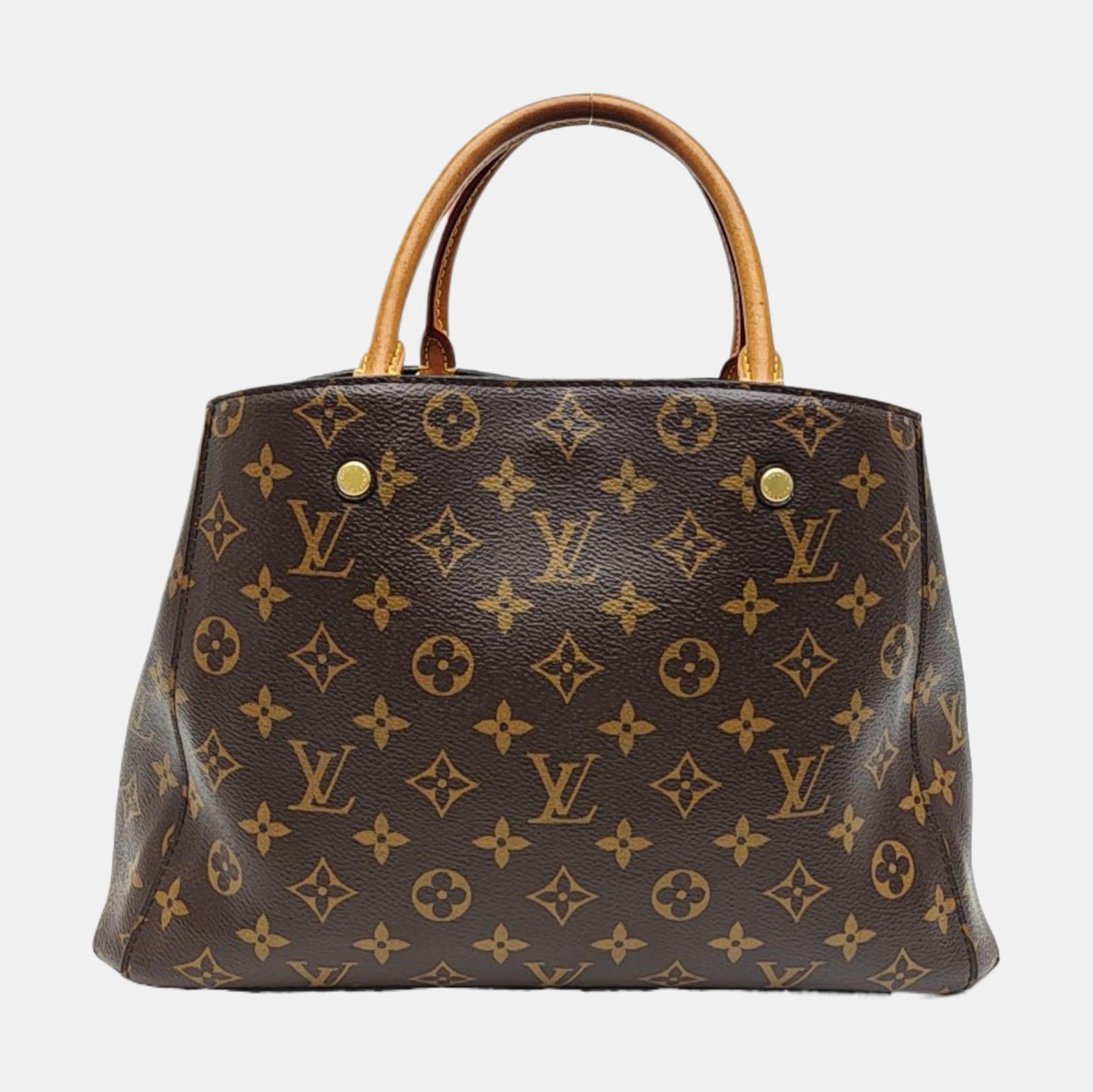 MONTAIGNE Monogram Coated Canvas Brown