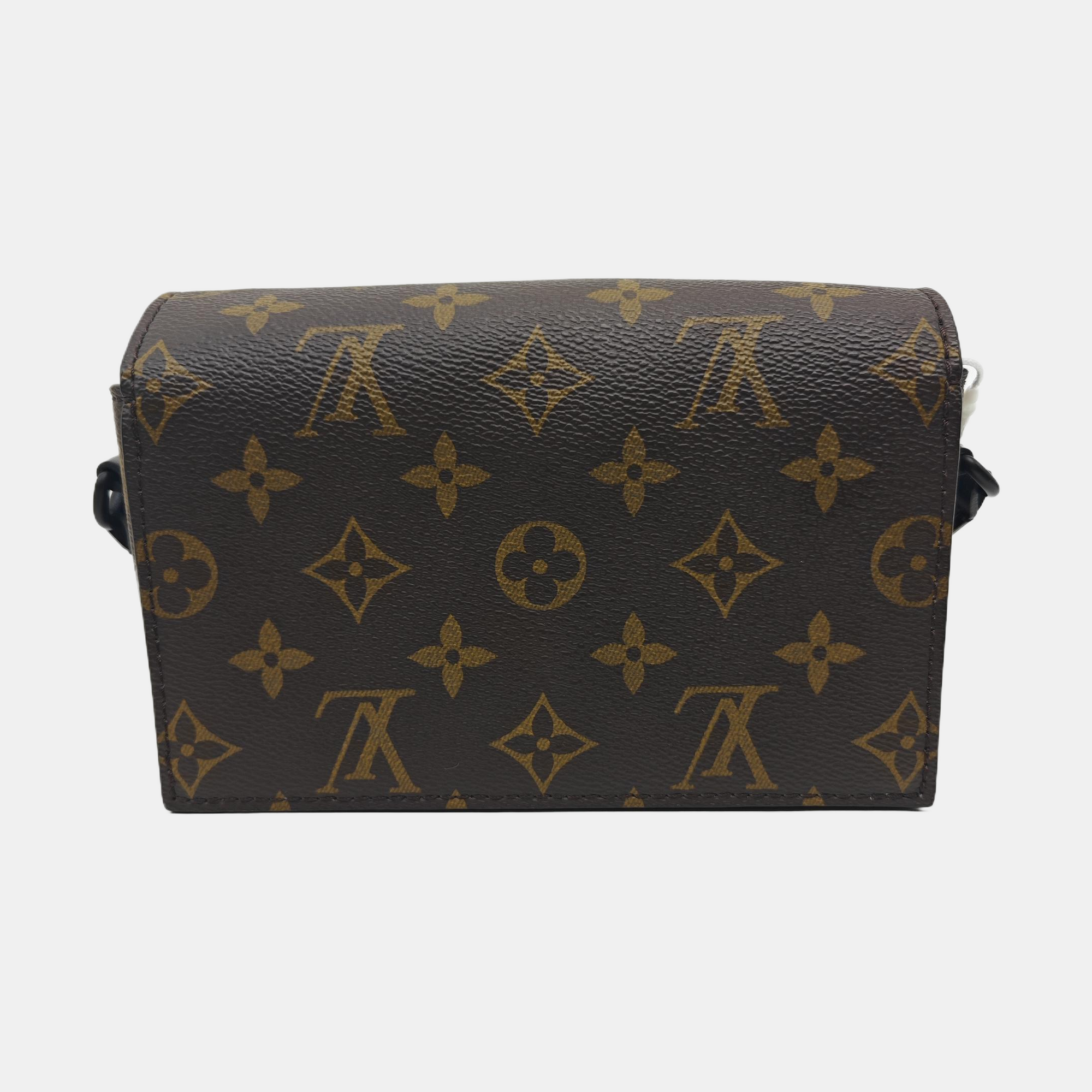 SOFT TRUNK Mini Monogram Coated Canvas Brown