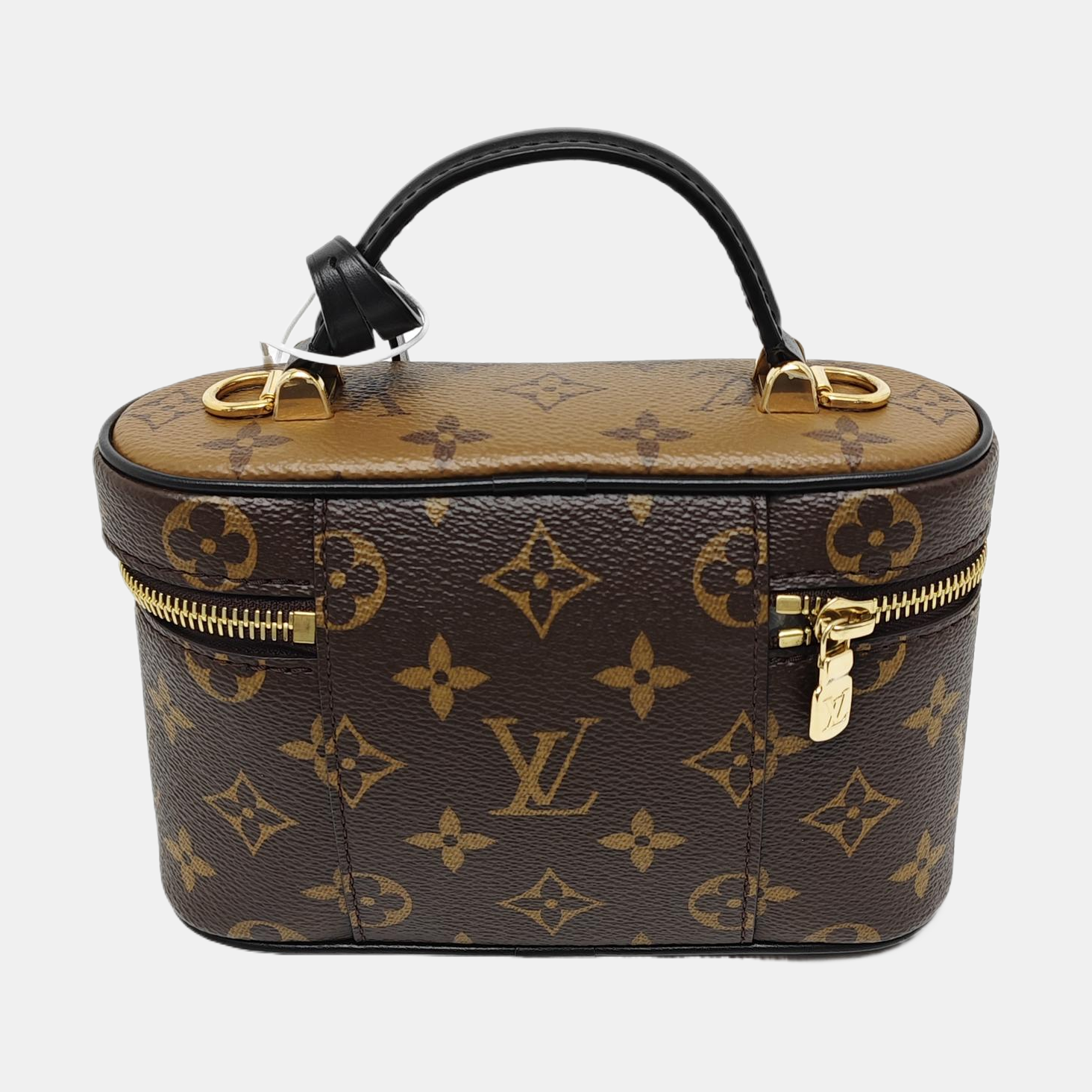 Vanity Chain Pouch Monogram Coated Canvas Brown