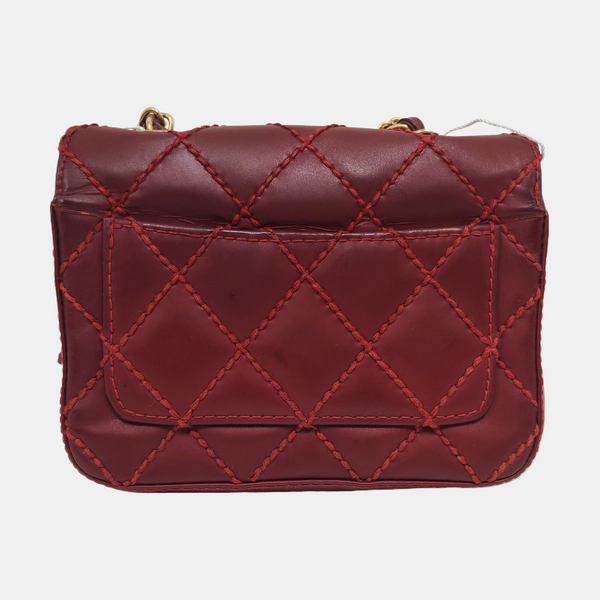 Quilted Calfskin Red
