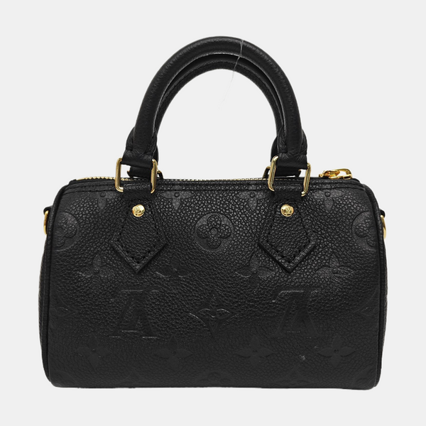 SPEEDY Nano Monogram Calfskin Black