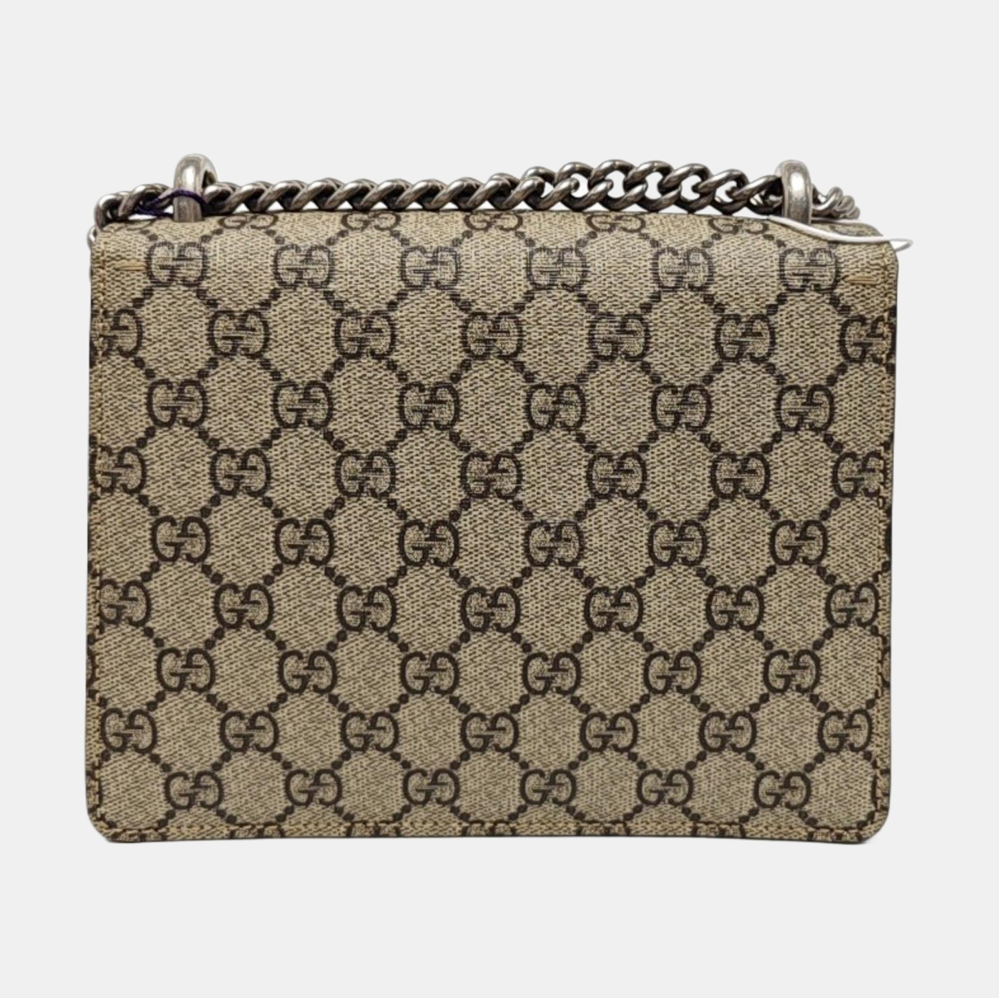 Dionysus Mini Monogram Coated Canvas Beige