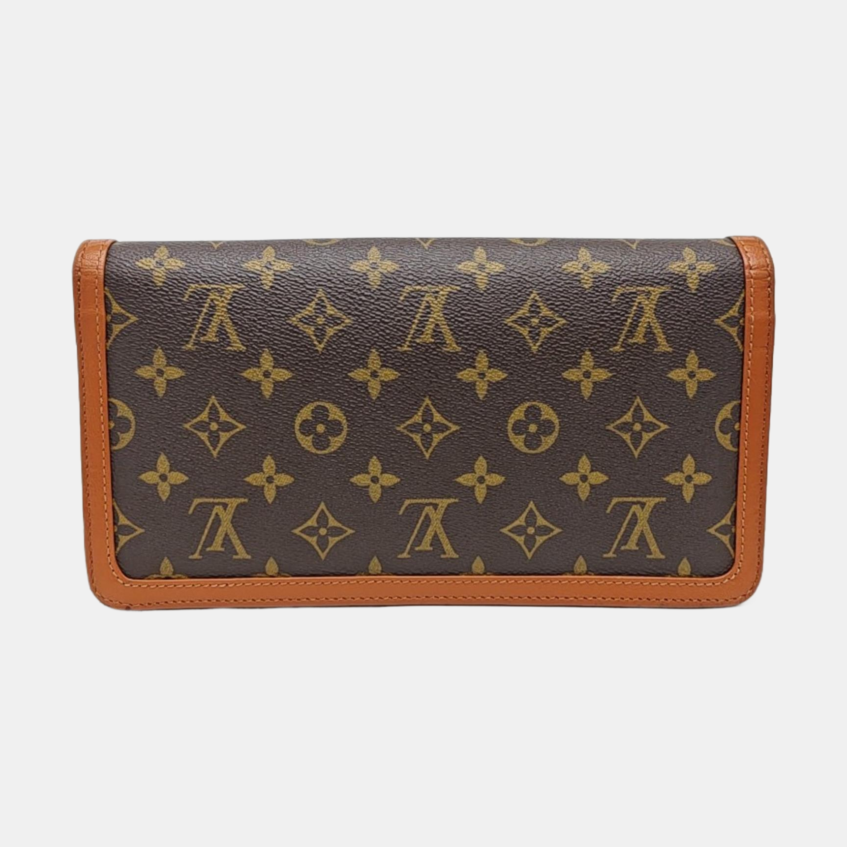 DAME Monogram Coated Canvas Brown