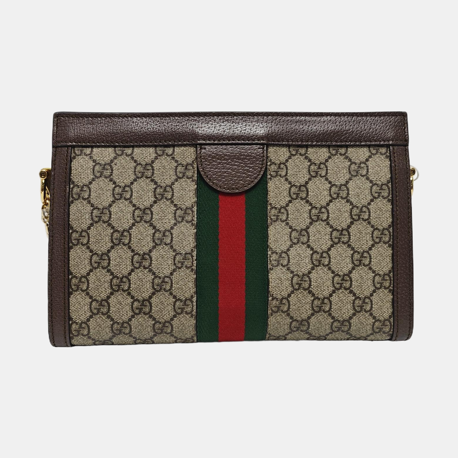 Ophidia Small Monogram Coated Canvas Beige