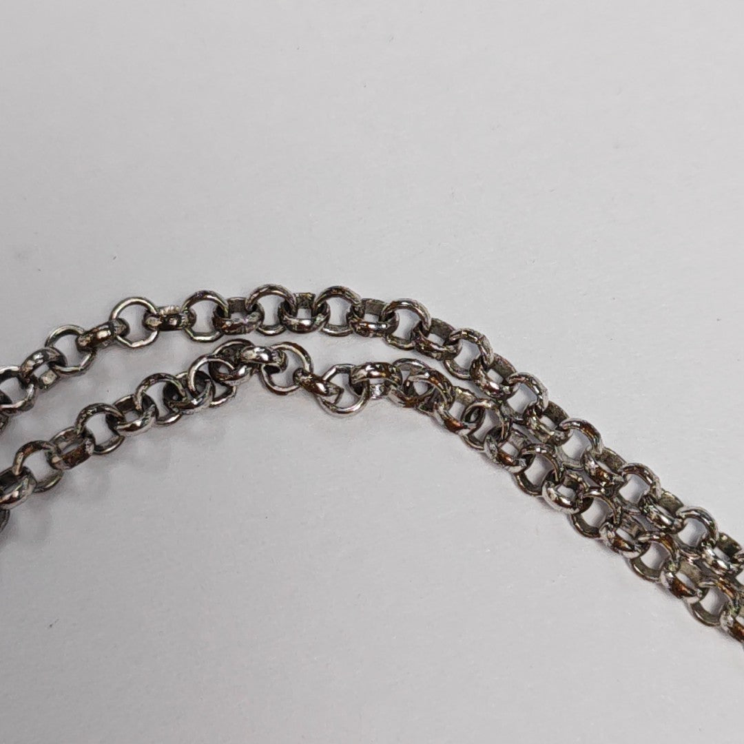 CD Swing Metal Silver Necklace