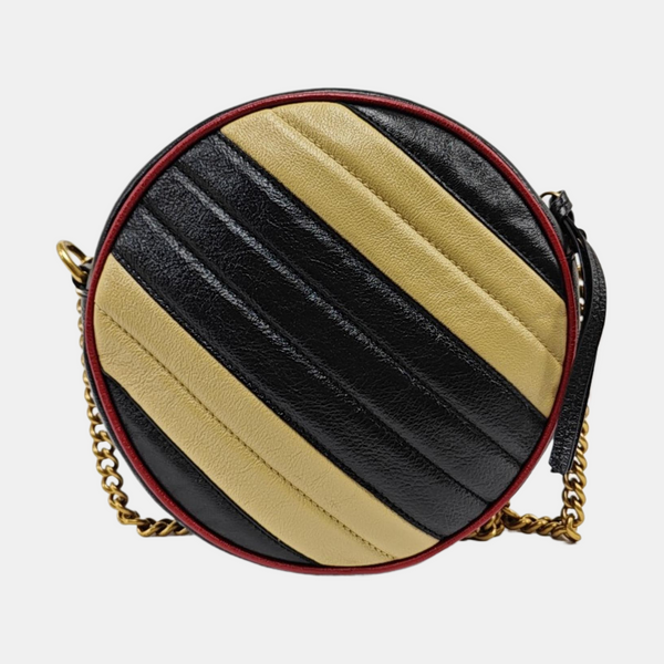 Authenticated pre-owned  GG Marmont Mini Quilted Calfskin Multicolor - Shoulder Bag at Looply
