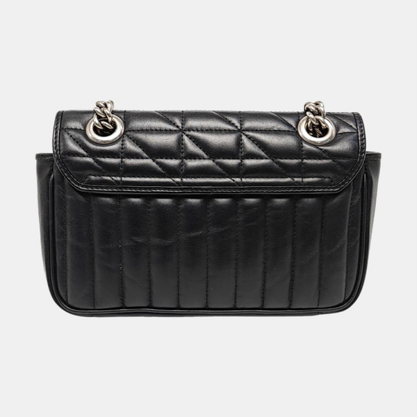GG Marmont Small Quilted Calfskin Black
