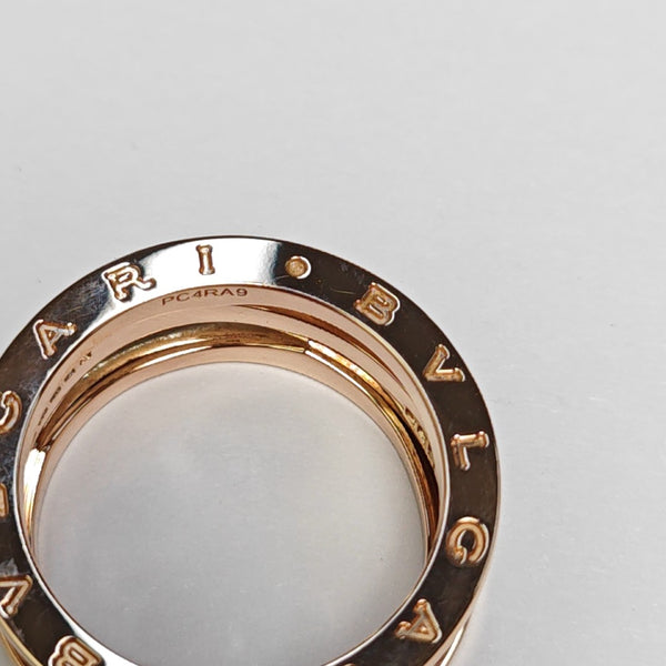 B.ZERO1 18k Rose Gold Ring EU 61