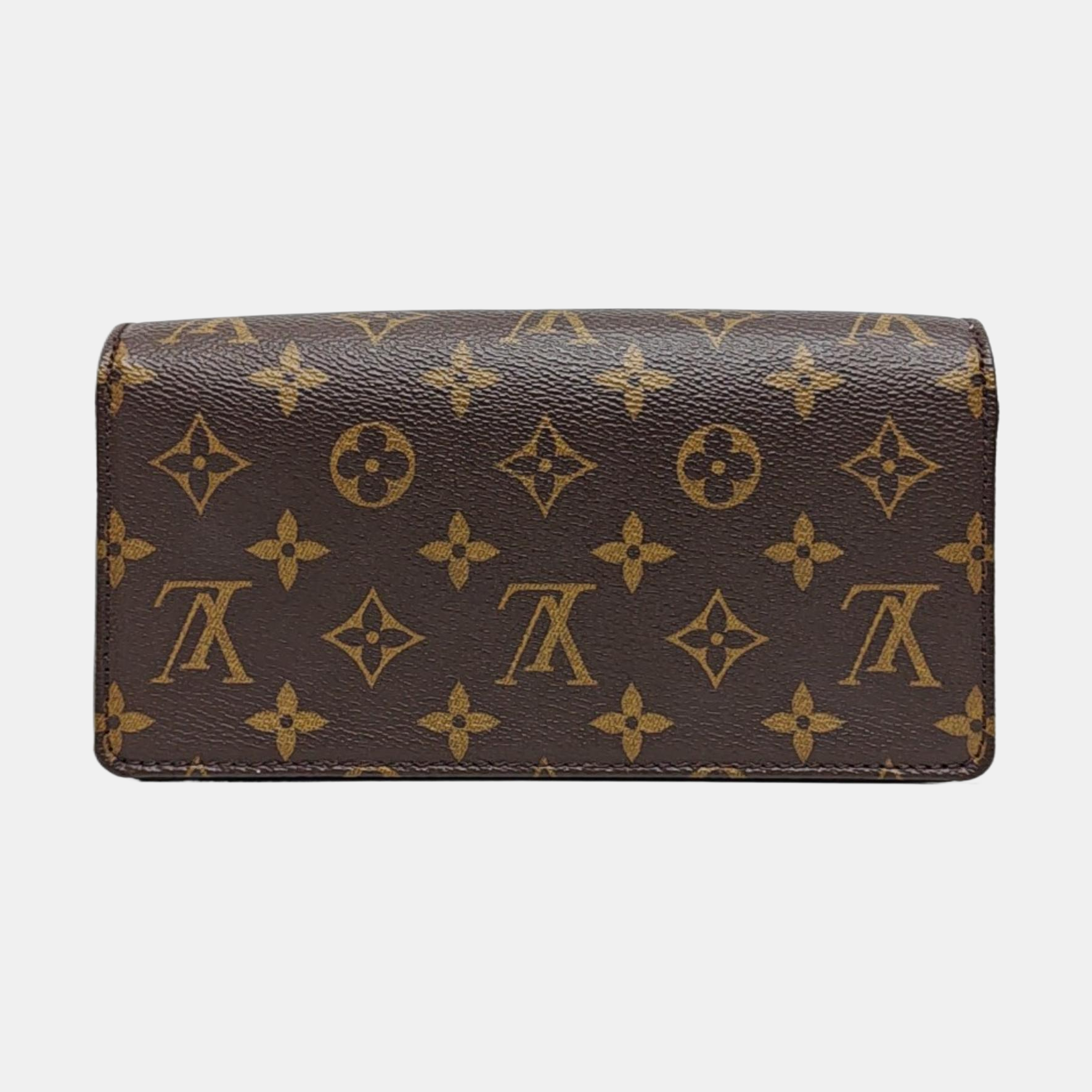 Lily Monogram Coated Canvas Brown