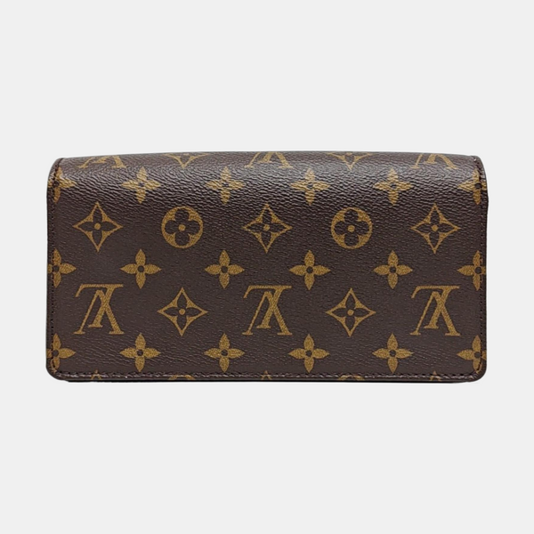 Lily Monogram Coated Canvas Brown