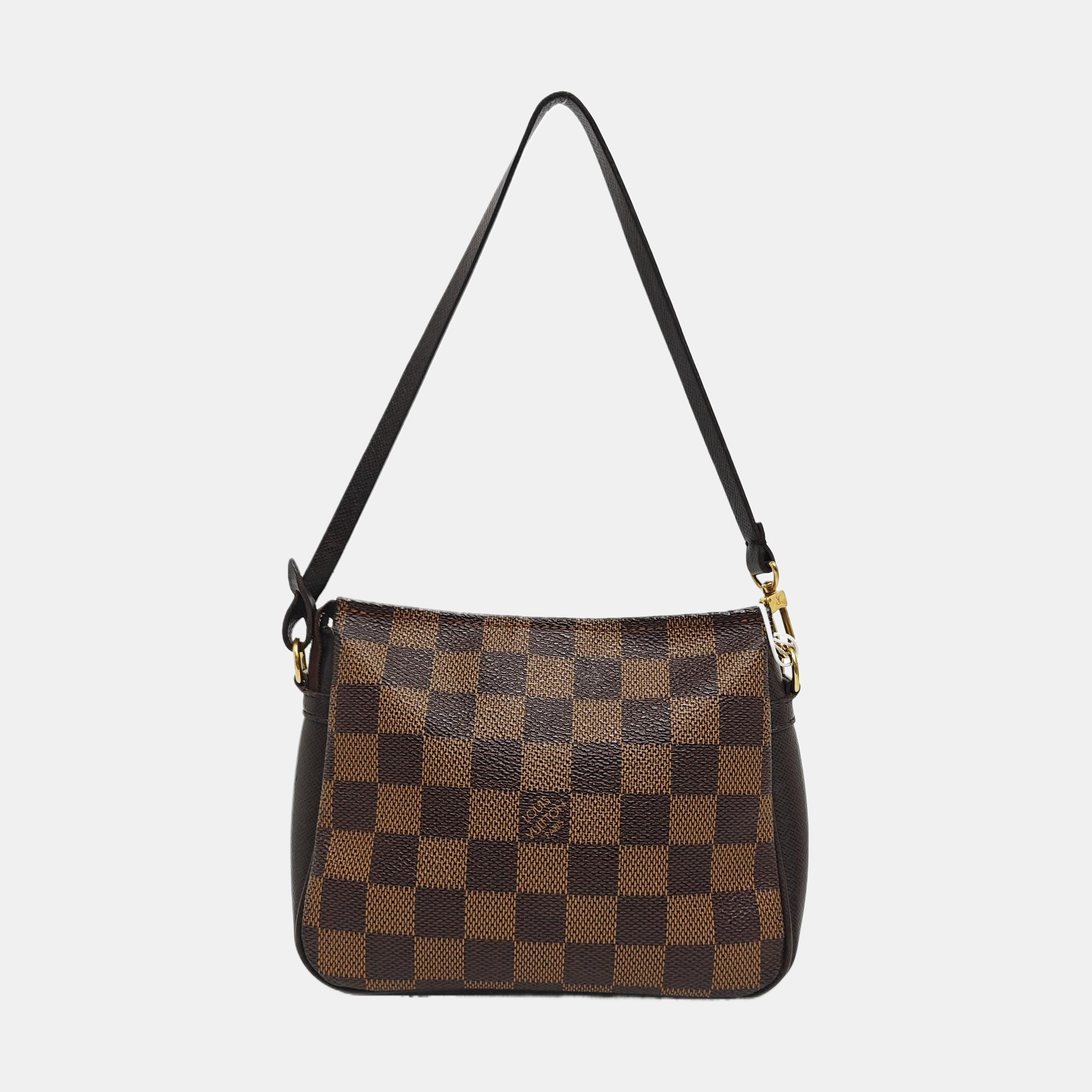 TROUSSE MAKE UP Damier Ebene Coated Canvas Brown
