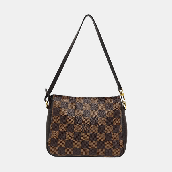TROUSSE MAKE UP Damier Ebene Coated Canvas Brown