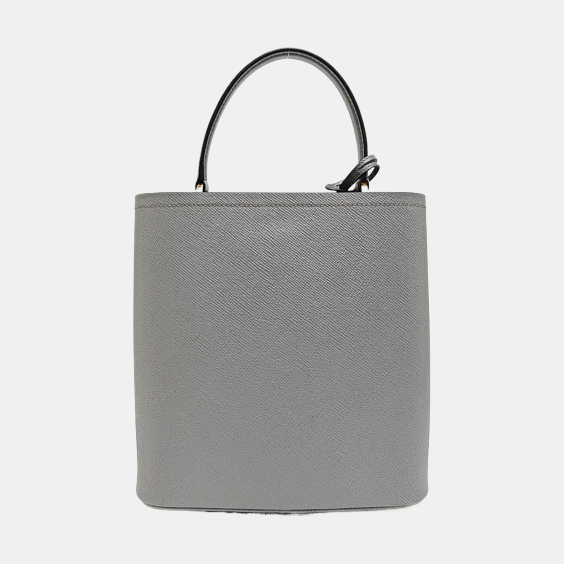 Panier Medium Saffiano Calfskin Gray