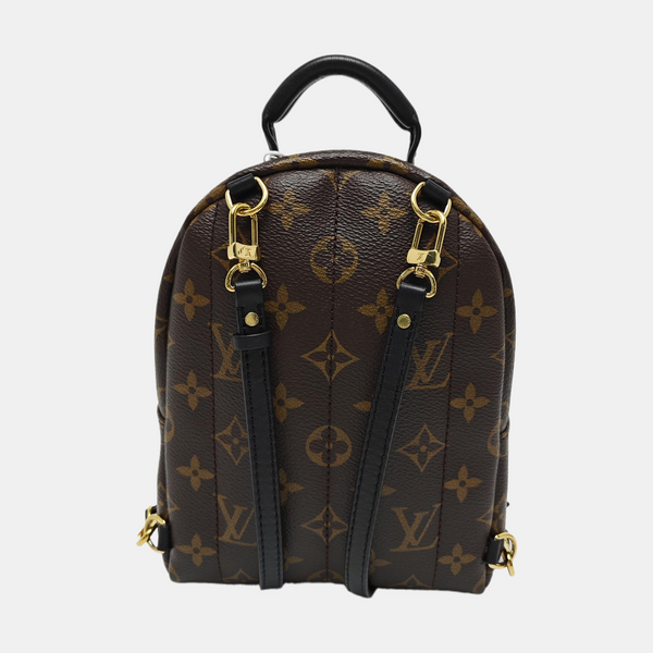 PALM SPRINGS Mini Monogram Coated Canvas Brown