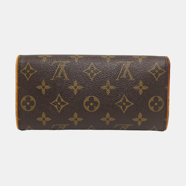 TWIN PM Monogram Coated Canvas Brown