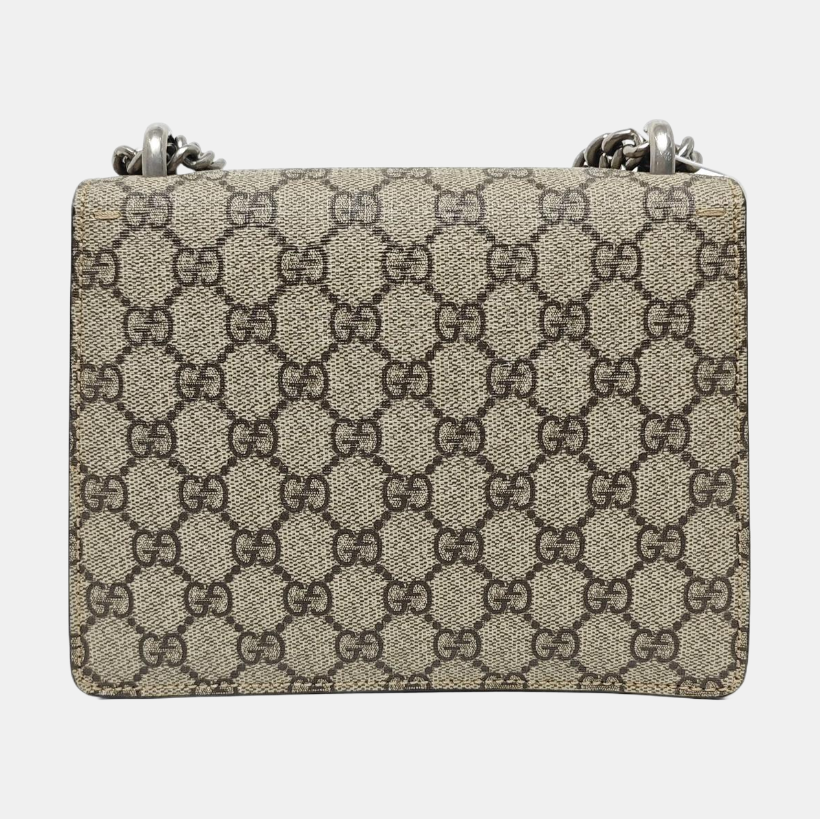 Dionysus Mini Monogram Coated Canvas Beige