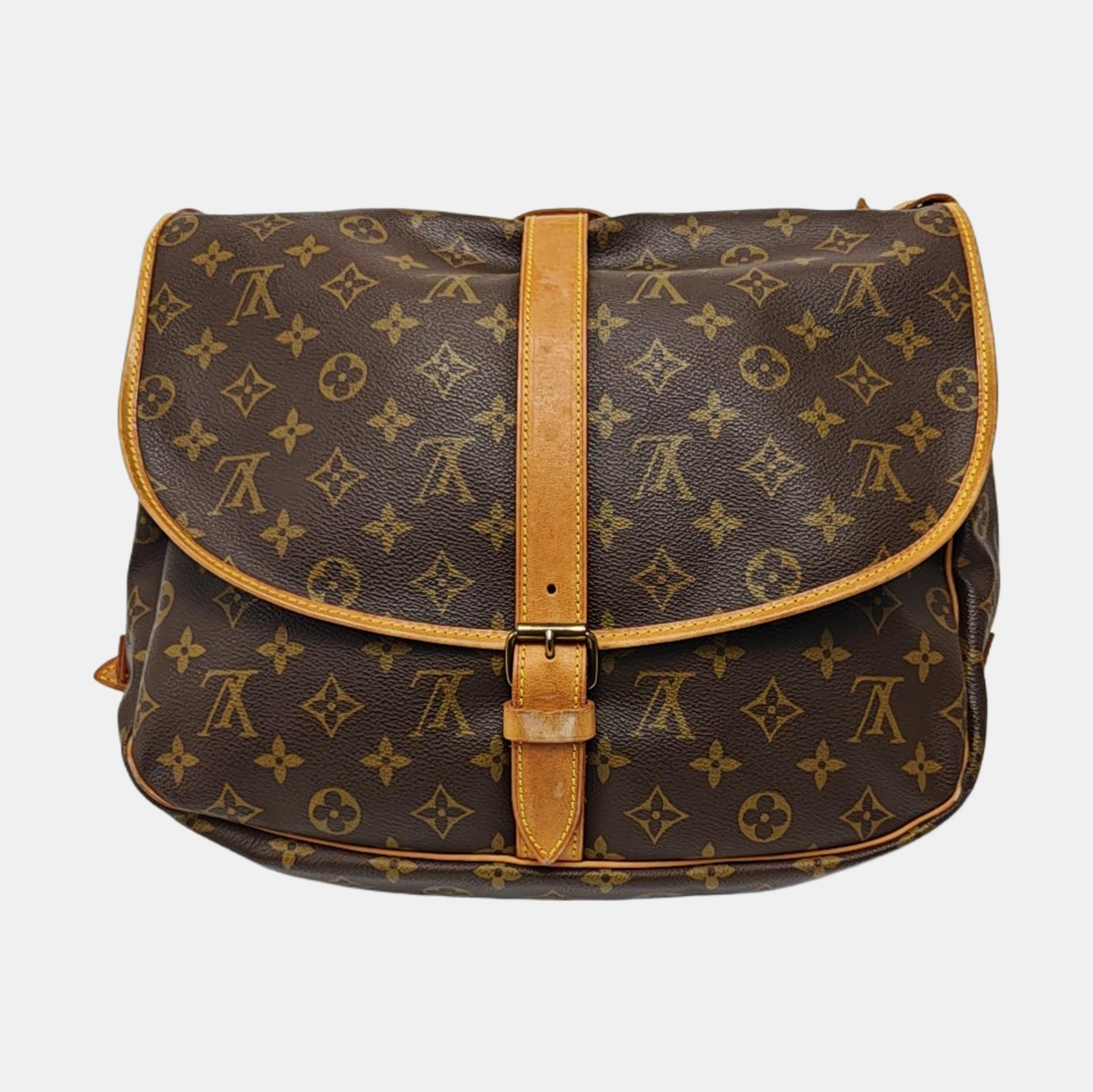 SAUMUR Monogram Coated Canvas Brown