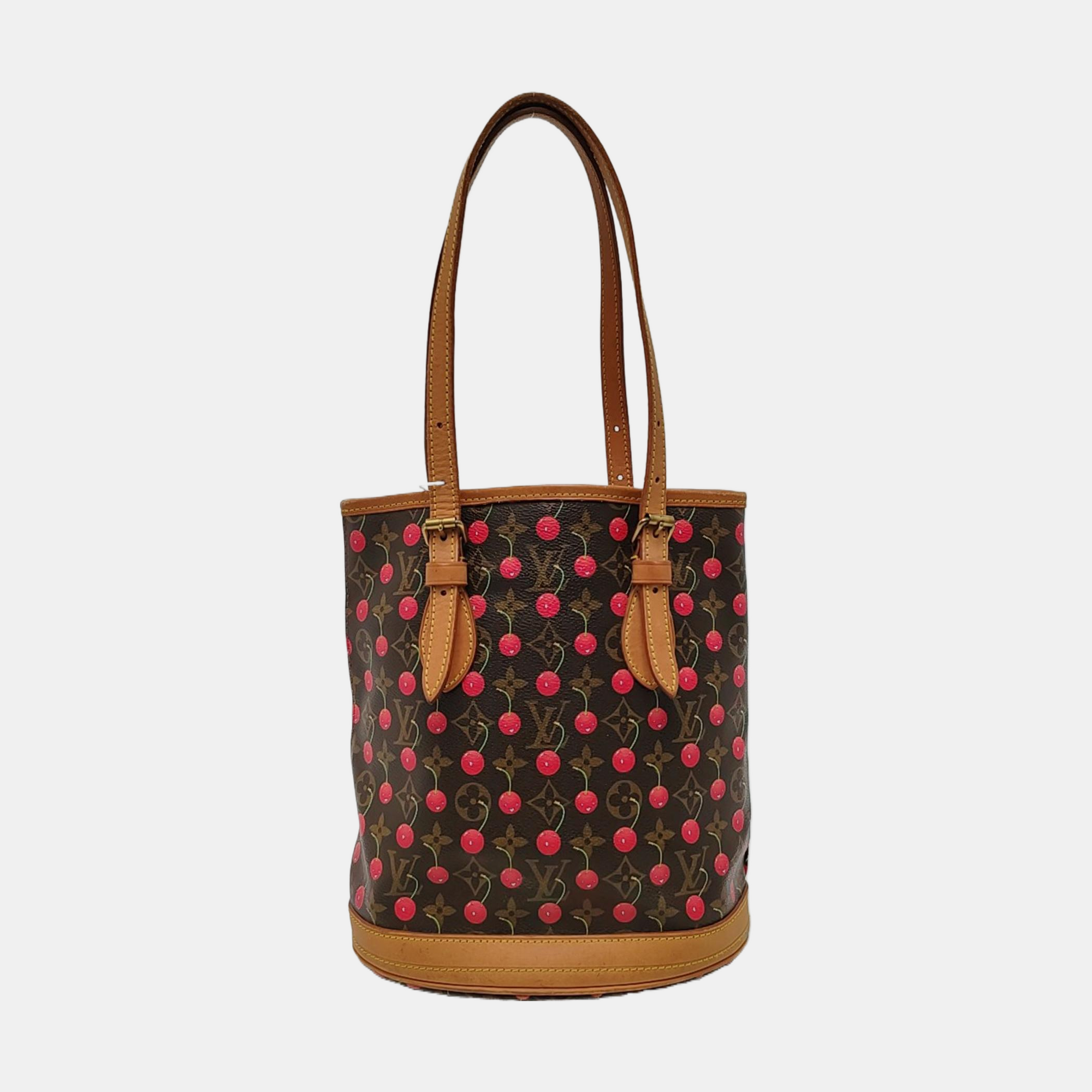 BUCKET PM Monogram Coated Canvas Brown