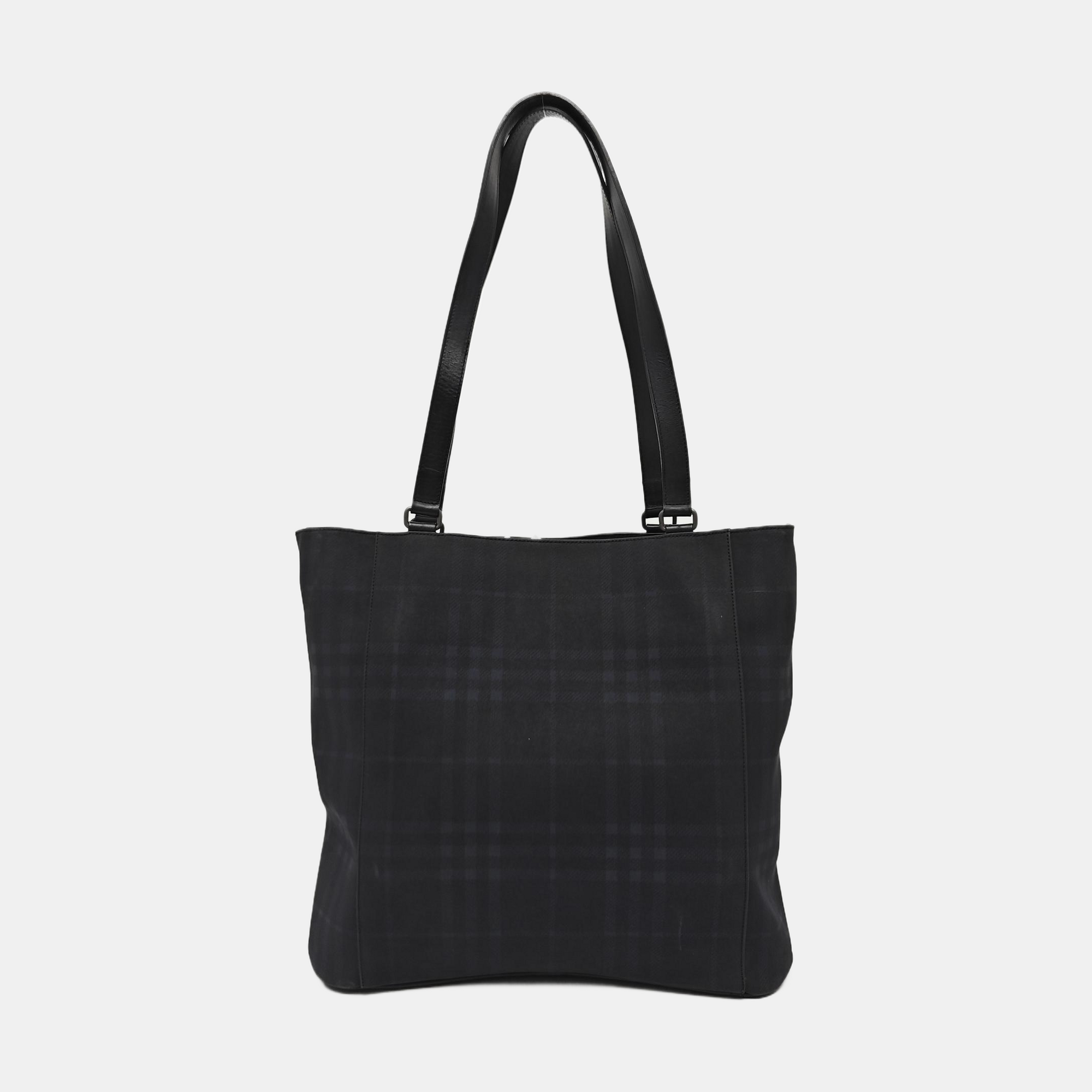 Special Material Top Handle Bag Black