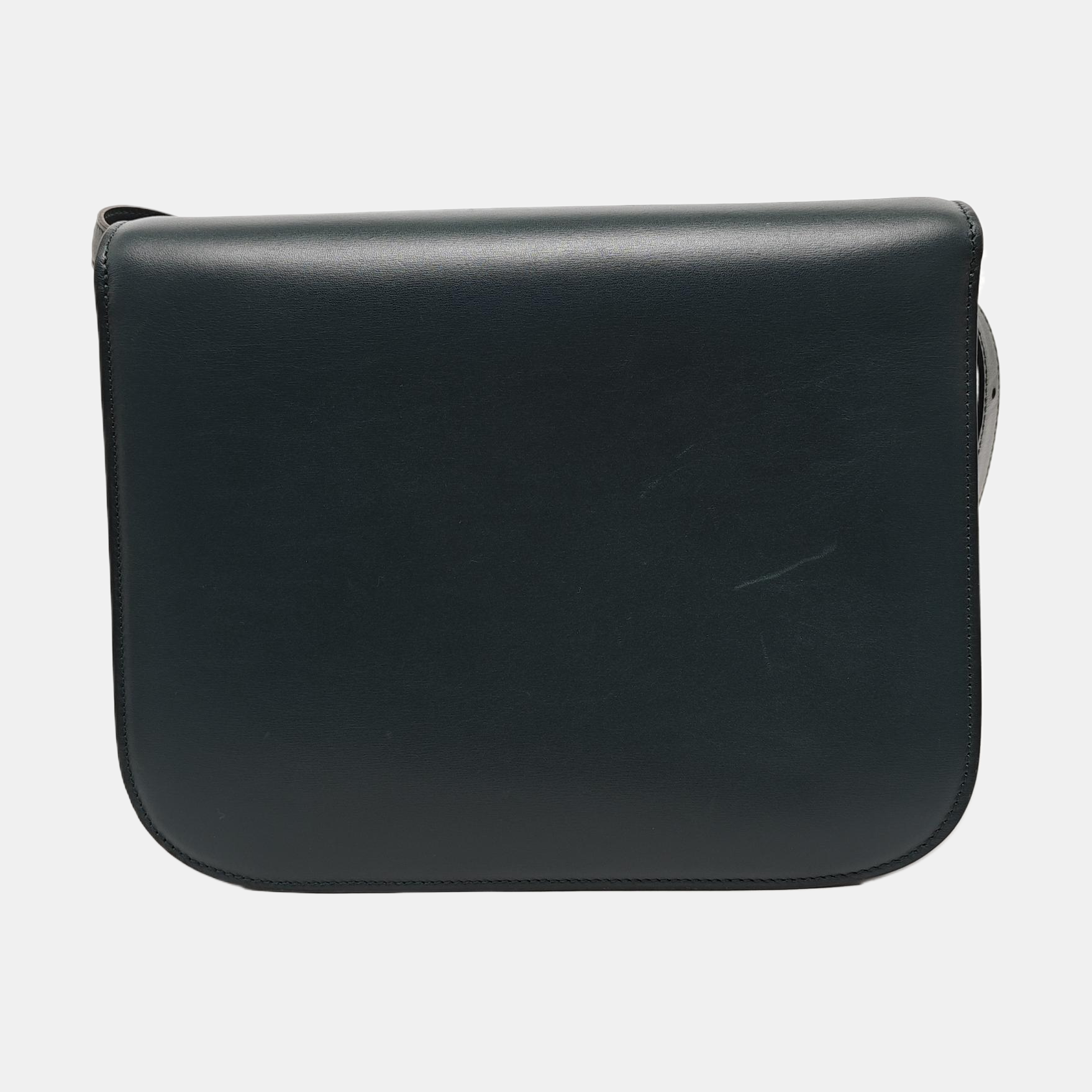 Authenticated pre-owned  CLASSIC BOX Medium Calfskin Green - Crossbody Bag at Looply
