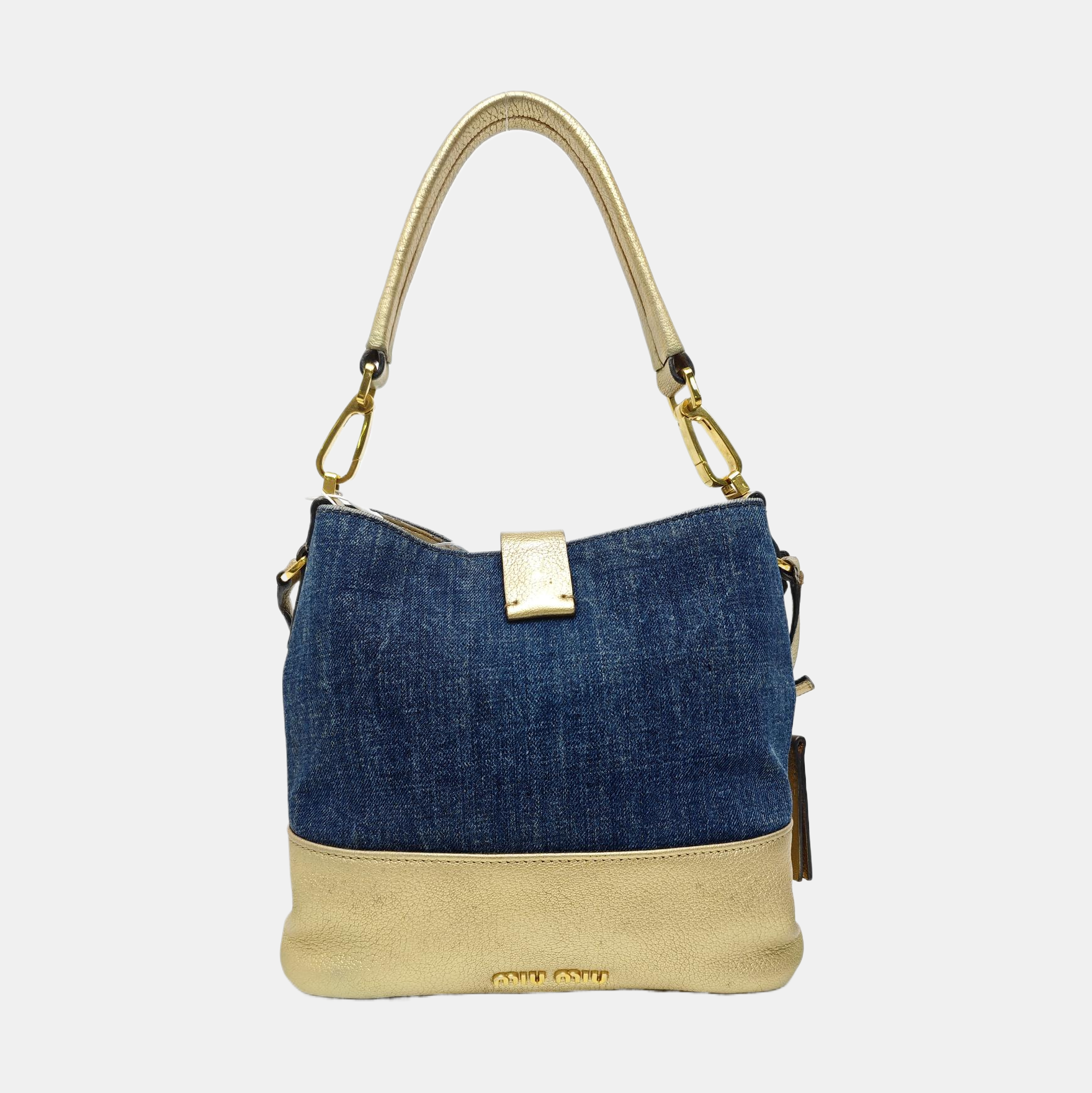 Denim Shoulder Bag Blue
