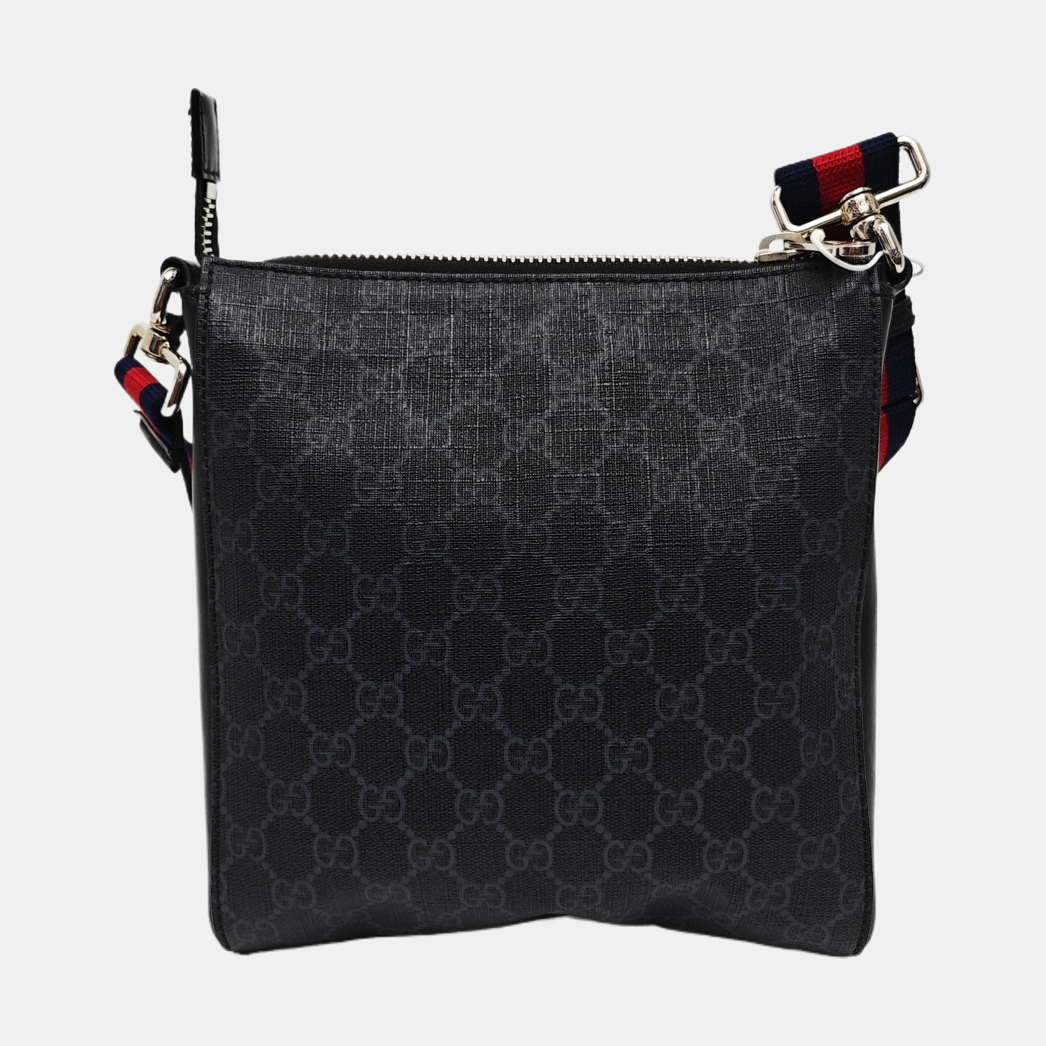 GG Imprime Small Monogram Coated Canvas Black