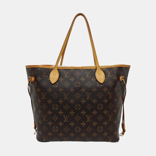 NEVERFULL MM Monogram Coated Canvas Brown