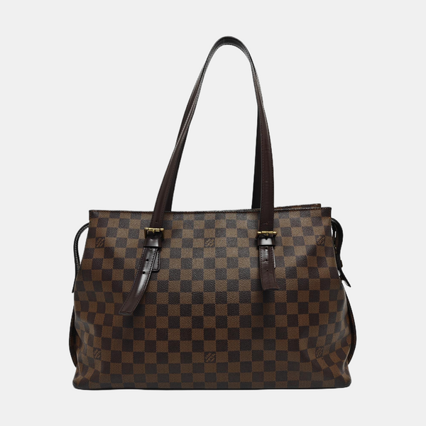 CHELSEA Damier Ebene Coated Canvas Brown