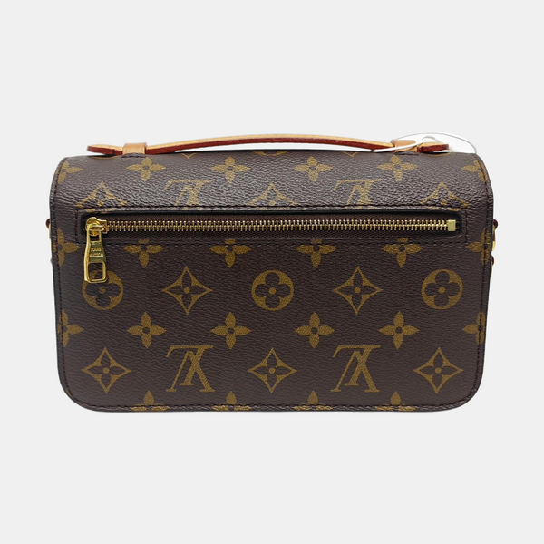 MÉTIS EAST WEST Monogram Coated Canvas Brown