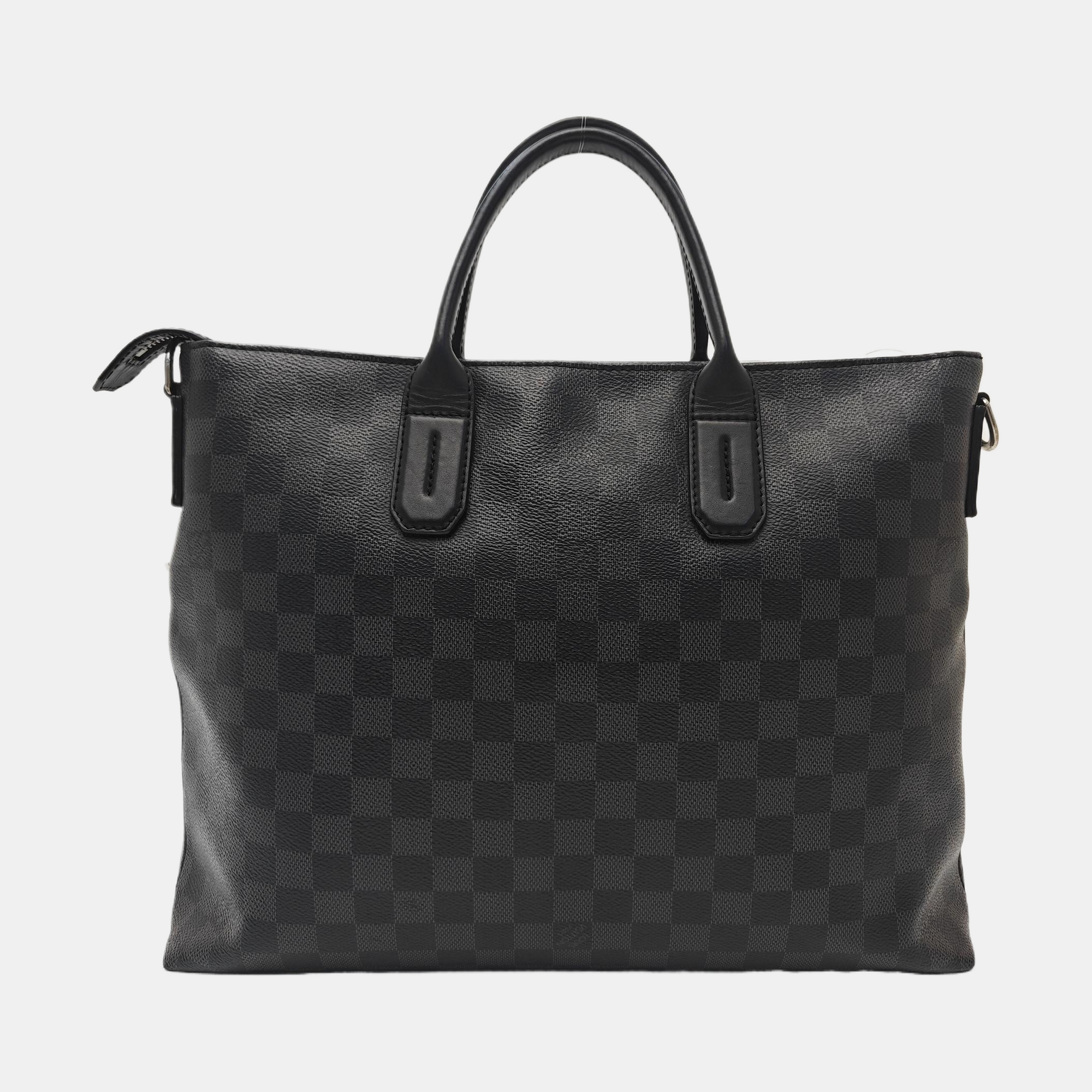 7 DAYS A WEEK Damier Graphite Coated Canvas Gray