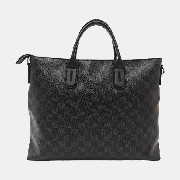 7 DAYS A WEEK Damier Graphite Coated Canvas Gray