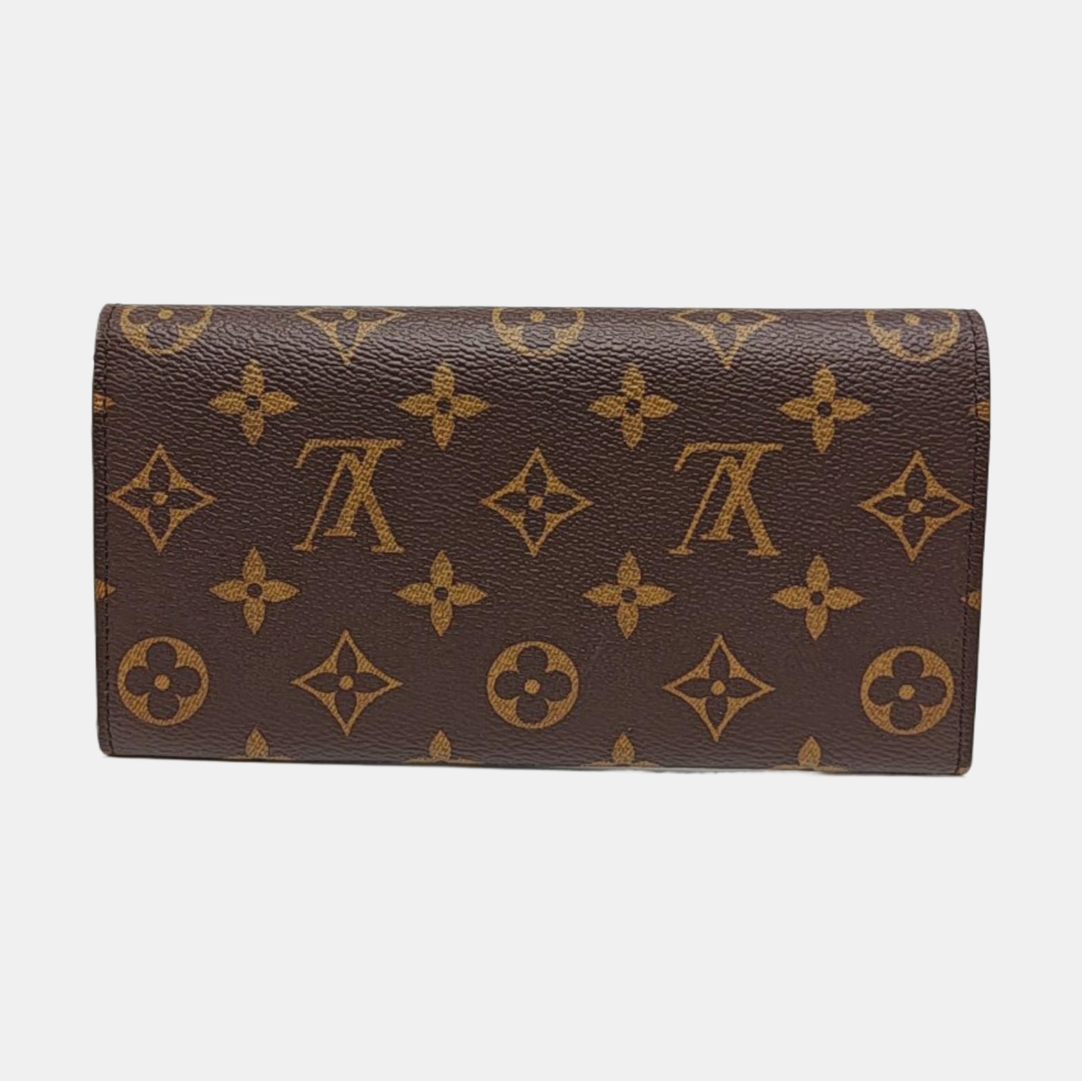 EMILIE Monogram Coated Canvas Brown Wallet