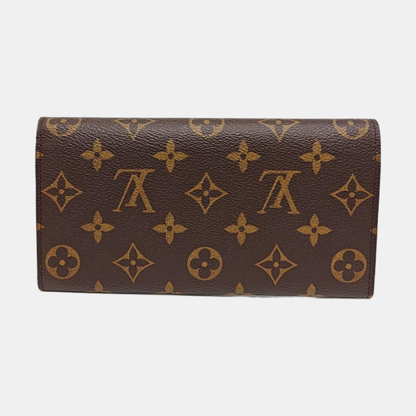 EMILIE Monogram Coated Canvas Brown Wallet